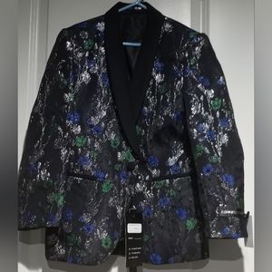Tuxedo/Formal Brocade Print Jacket. Size 8.